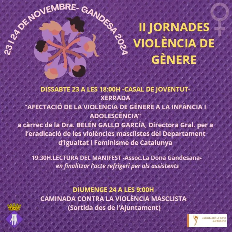 Cartell: II JORNADES - VIOLÈNCIA DE GÈNERE