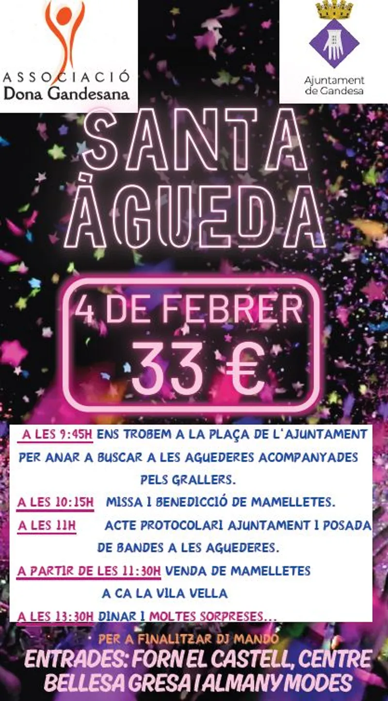 Cartell: Santa Àgueda