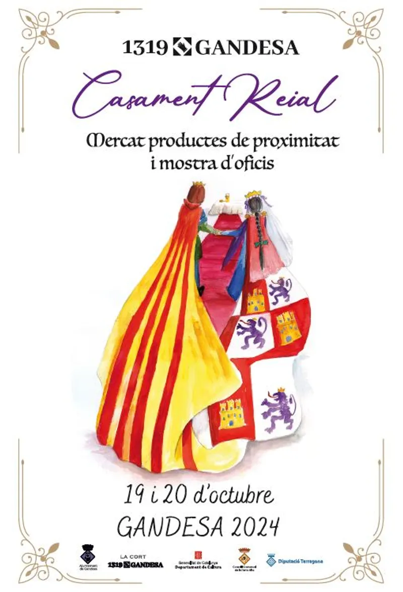 Cartell: CASAMENT REIAL i MERCAT DE PRODUTES DE PROXIMITAT 2024