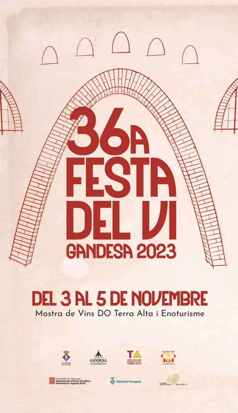 Cartell: 36a Festa del Vi de Gandesa 2023