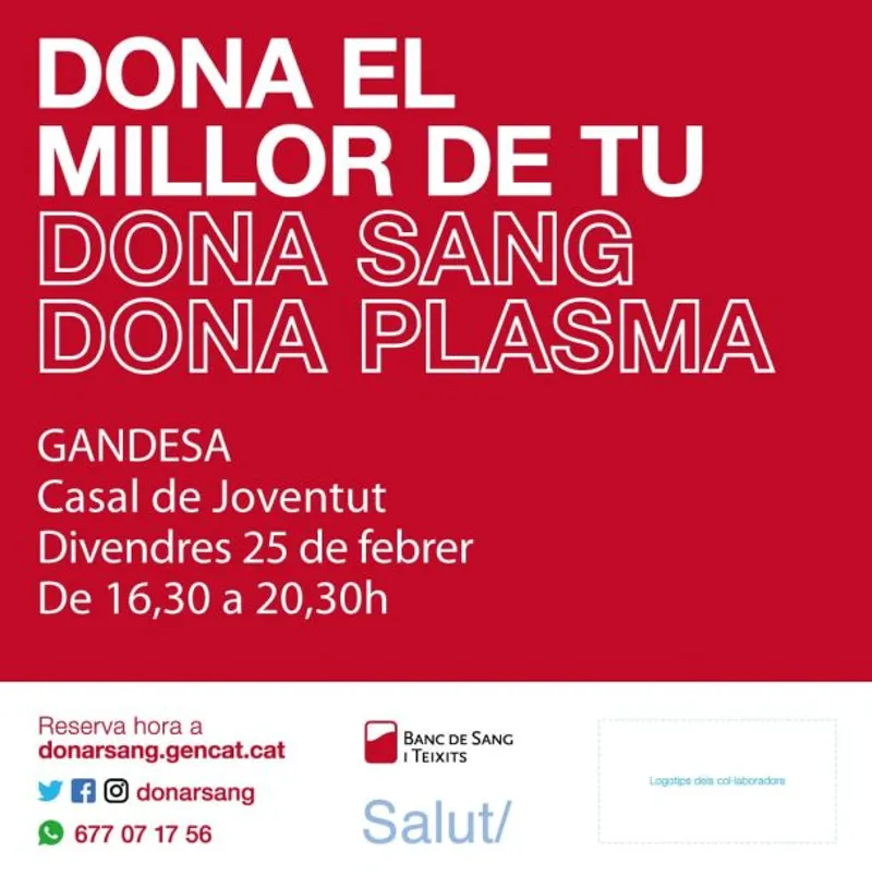 Cartell: Dona el millor de tu, Dona Sang!