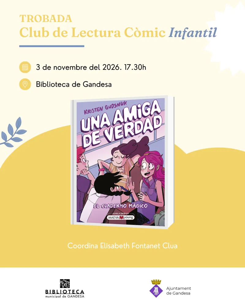 Cartell: Club de Lectura Còmic Infantil