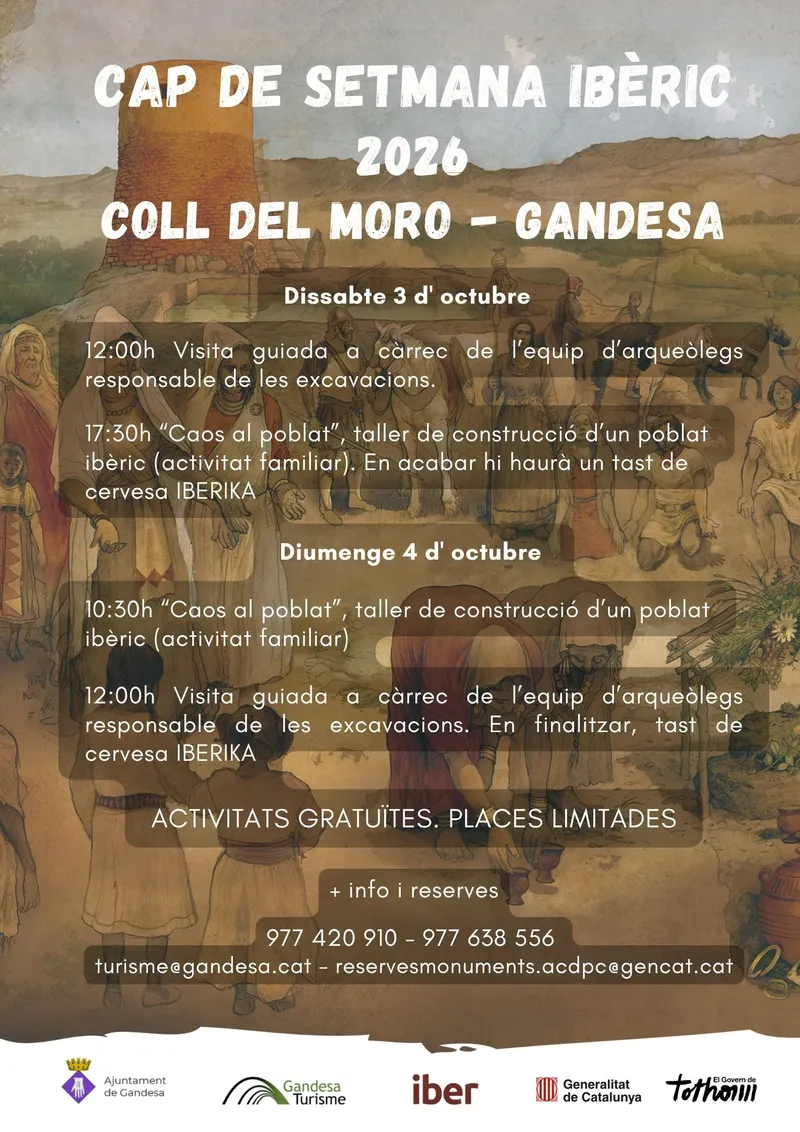 Cartell: Cap de Setmana Ibèric – Coll del Moro (dissabte)