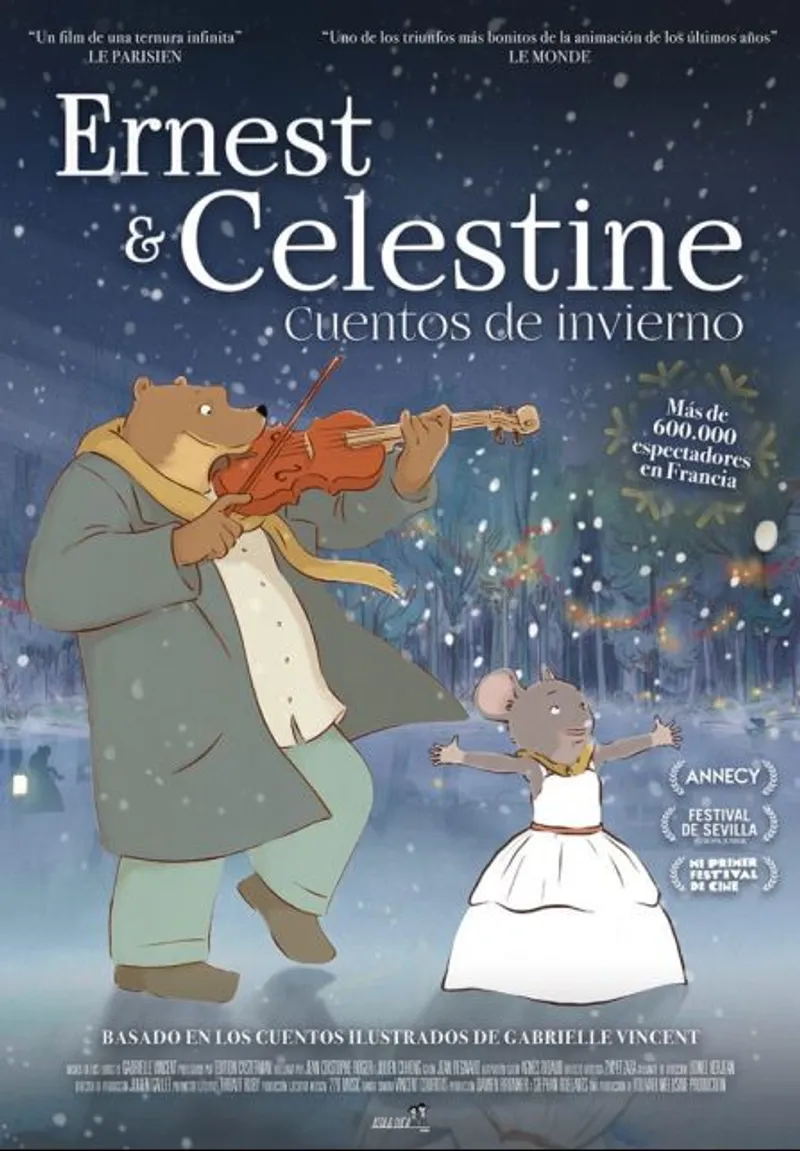 Cartell: Cinema: Pel·lícula infantil "Ernest & Celestine
