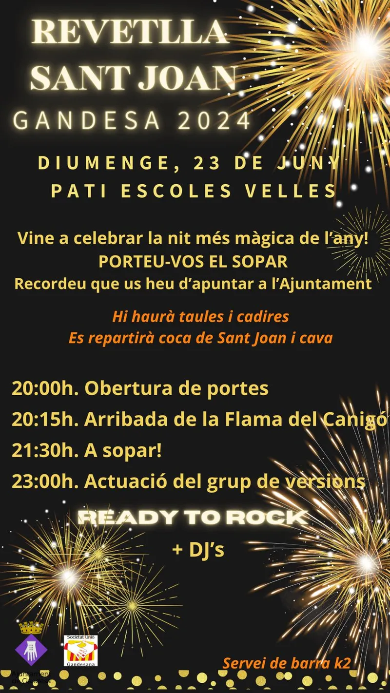 Cartell: Sant Joan 2024 a Gandesa!