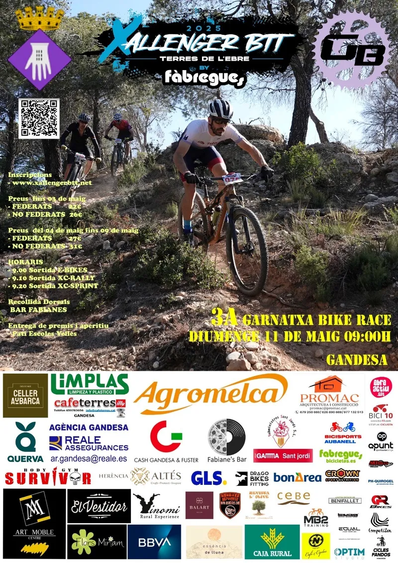 Cartell: 3a GARNATXA BIKE RACE