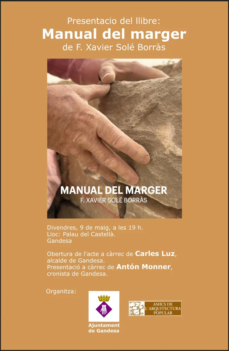 Cartell: Presentació del llibre "Manual del Marger " de F. Xavier Solé Borràs
