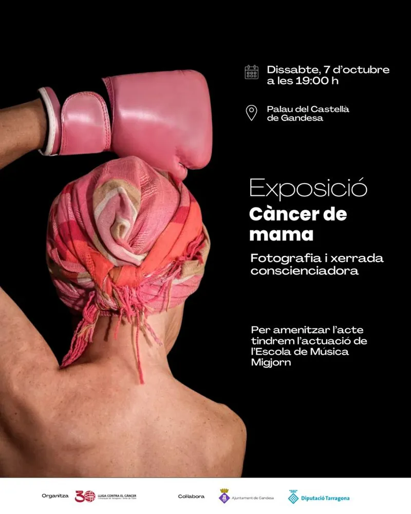 Cartell: Lliga contra el Càncer - Exposició CÀNCER DE MAMA