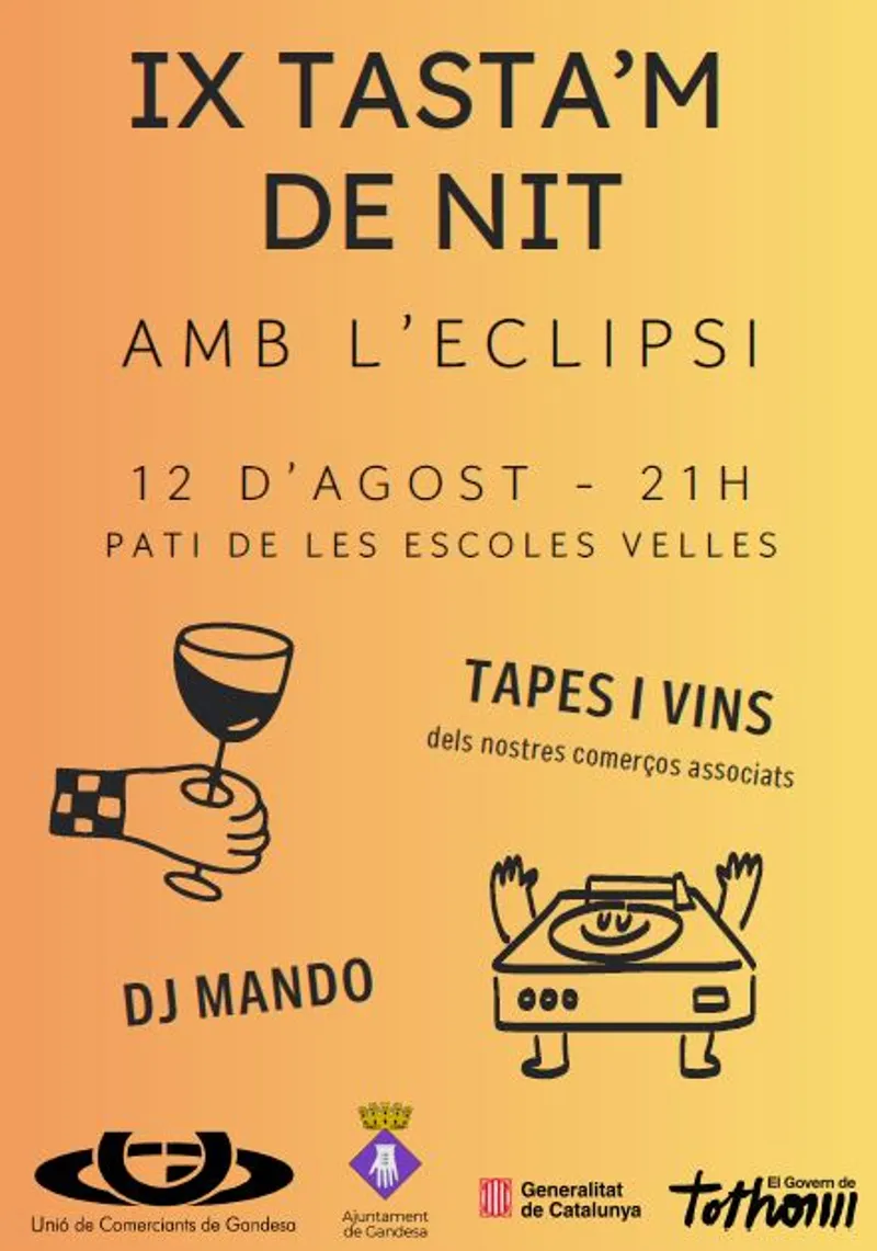 Cartell: ACTIVA'T 2026 - TASTA'M DE NIT AMB L'ECLIPSI