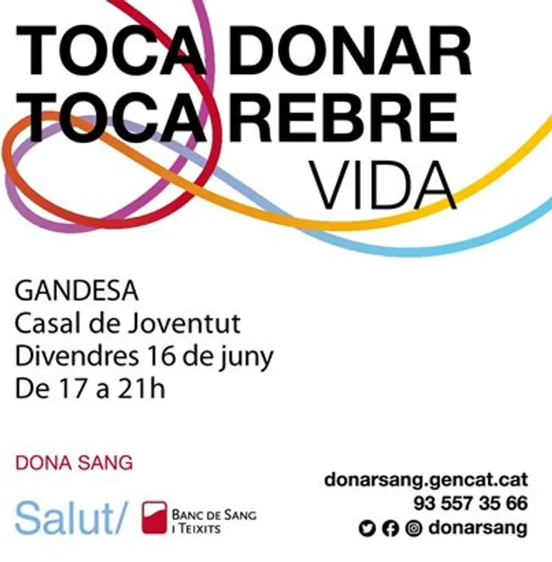Cartell: VINE A DONAR SANG
