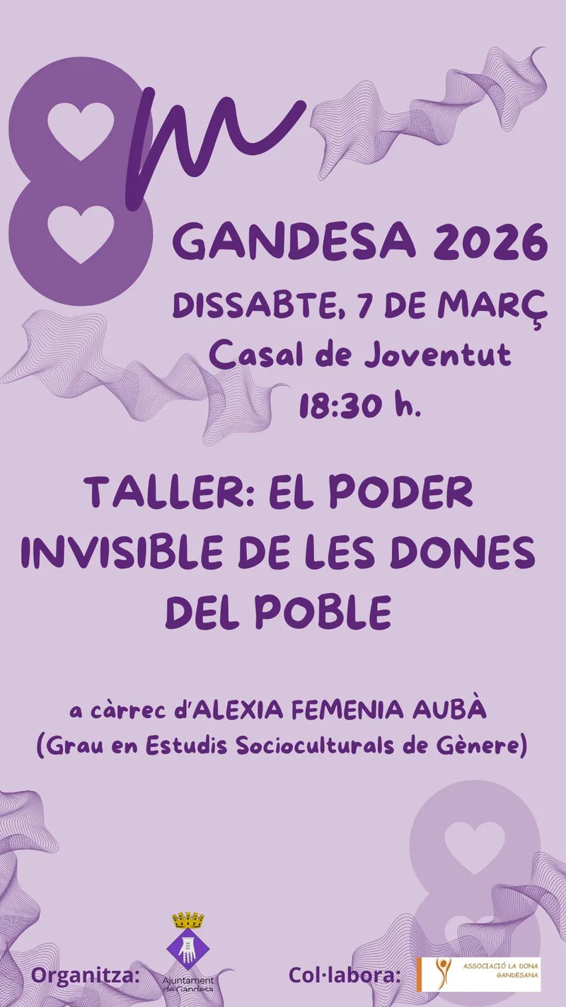 Cartell: 8M - DIA INTERNACIONAL DE LA DONA