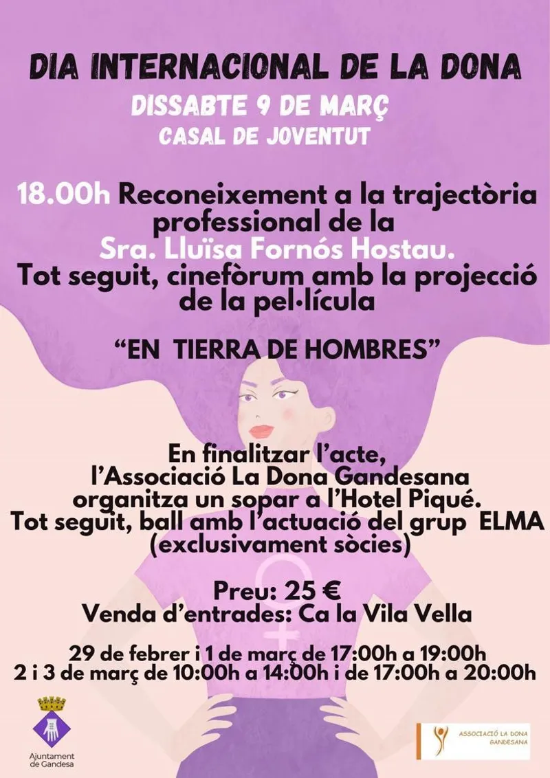 Cartell: DIA INTERNACIONAL DE LA DONA