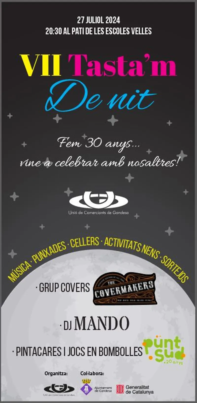Cartell: Activa't 2024 - TASTA'M DE NIT