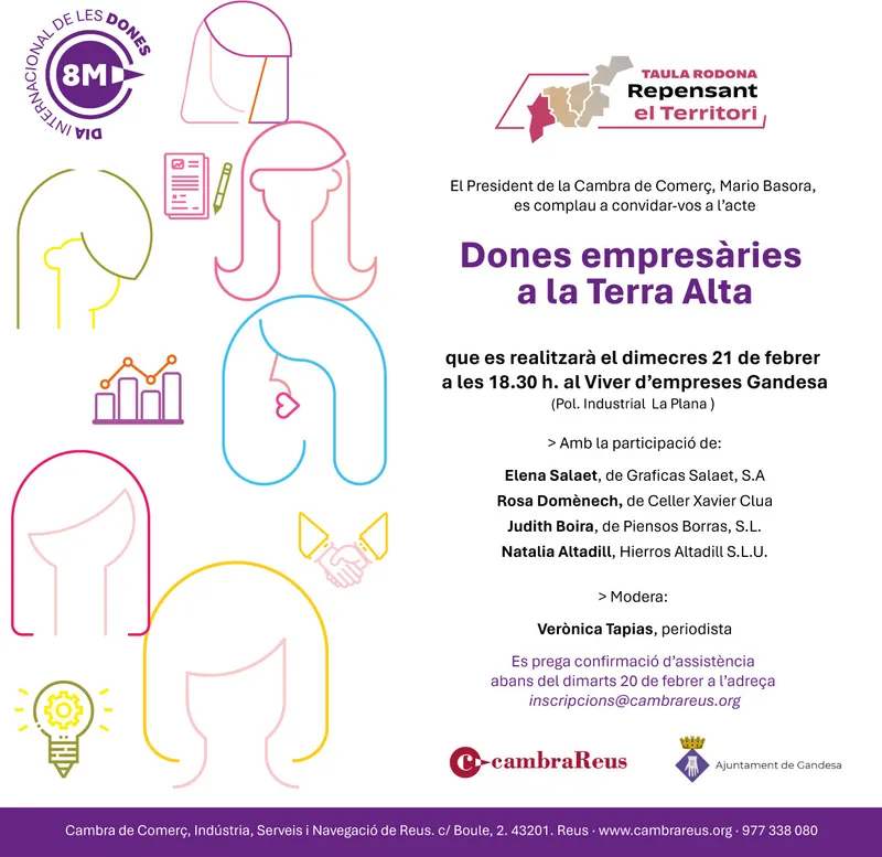 Cartell: Dones empresàries a la Terra Alta