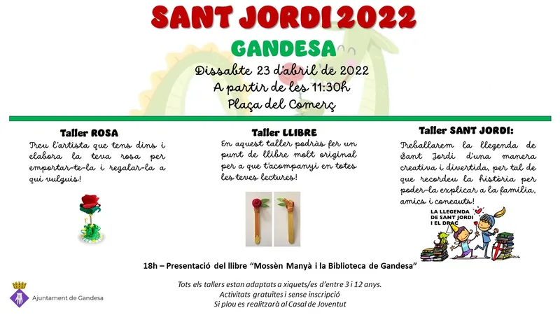 Imatge: Sant Jordi 2022 a Gandesa