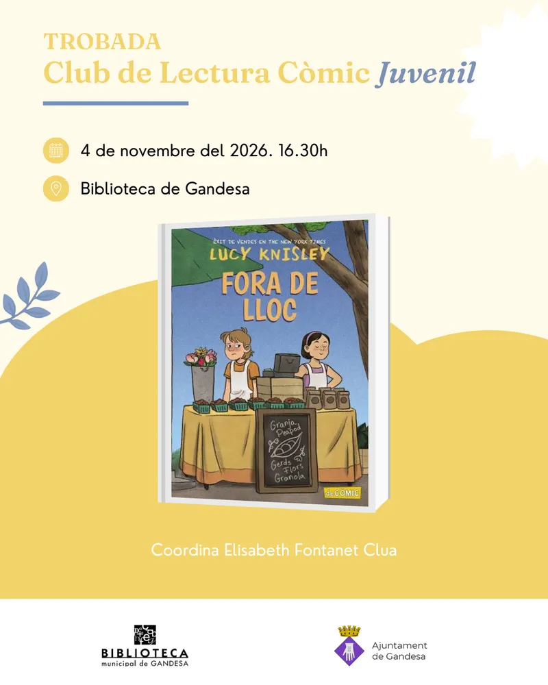 Cartell: Club de Lectura Còmic Juvenil