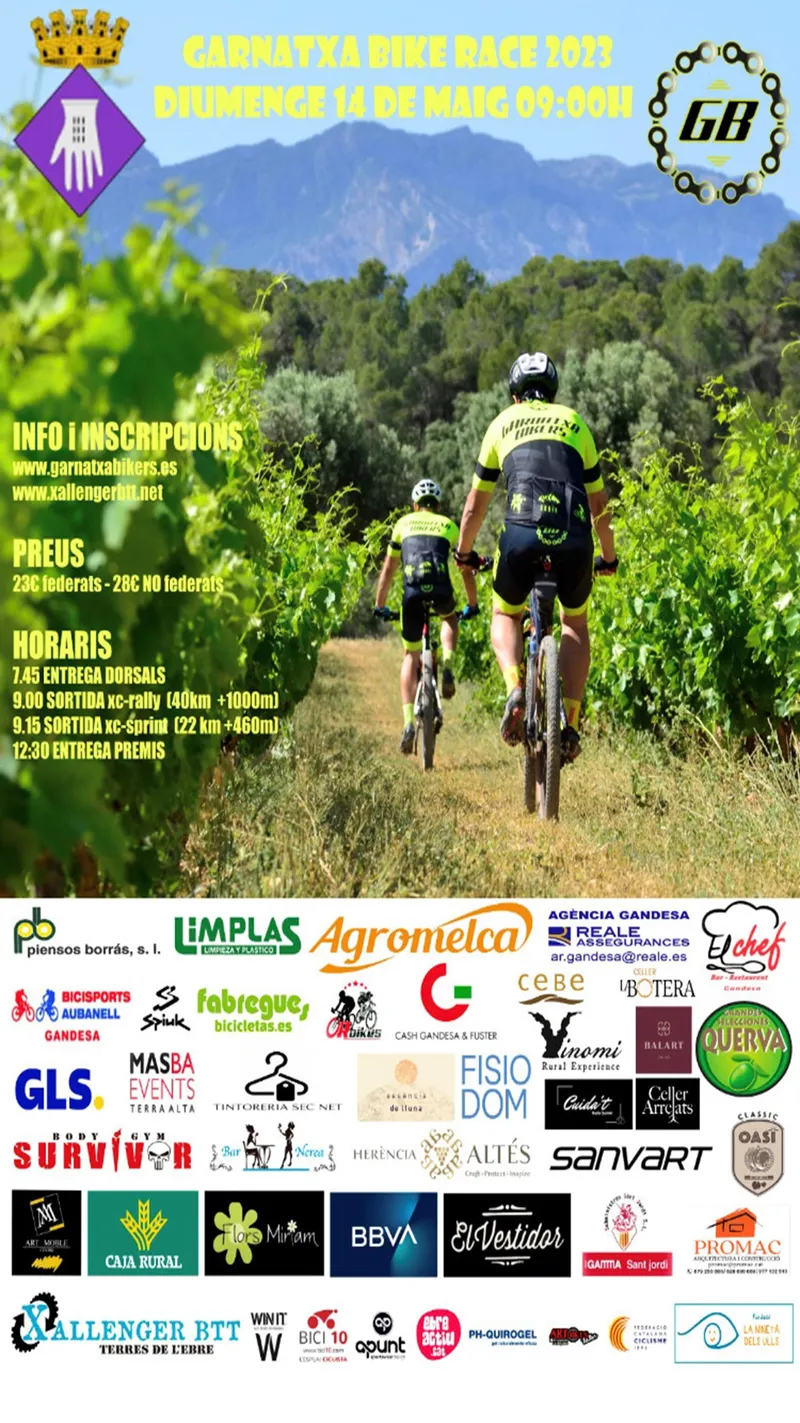 Cartell: GARNATXA BIKE RACE 2023